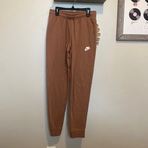 Brown Nike joggers. Size small. Only worn twice.